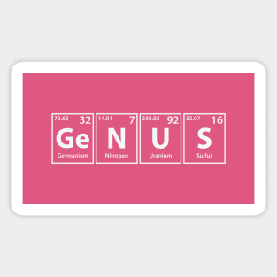 Genus (Ge-N-U-S) Periodic Elements Spelling Sticker